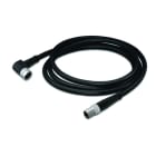WAGO - Sensor-/Aktorleitung, M8-Buchse, winklig, M8-Stecker, axial, 4-polig, Länge 2 m