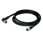WAGO - Sensor-/Aktorleitung,M12A-Buchse, winklig,M12A-Stecker, axial