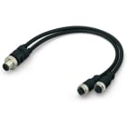 WAGO - Sensor-/Aktorleitung, 2xM12-Buchse, axial, M12A-Stecker, axial