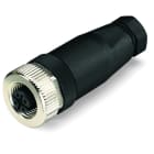 WAGO - Konfekt. Steckverbinder, 5-polig, M12-Bu axial