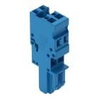 WAGO - 1-Leiter-Federleiste, CAGE CLAMP®, 4mm², blau