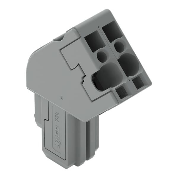 WAGO - 1-Leiter Federleiste, abgewinkelt, CAGE CLAMP®, 4mm², grau
