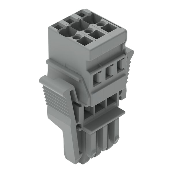 WAGO - 1-Leiter-Federleiste, CAGE CLAMP®, 4mm², grau