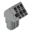 WAGO - 1-Leiter Federleiste, abgewinkelt, CAGE CLAMP®, 4mm², grau