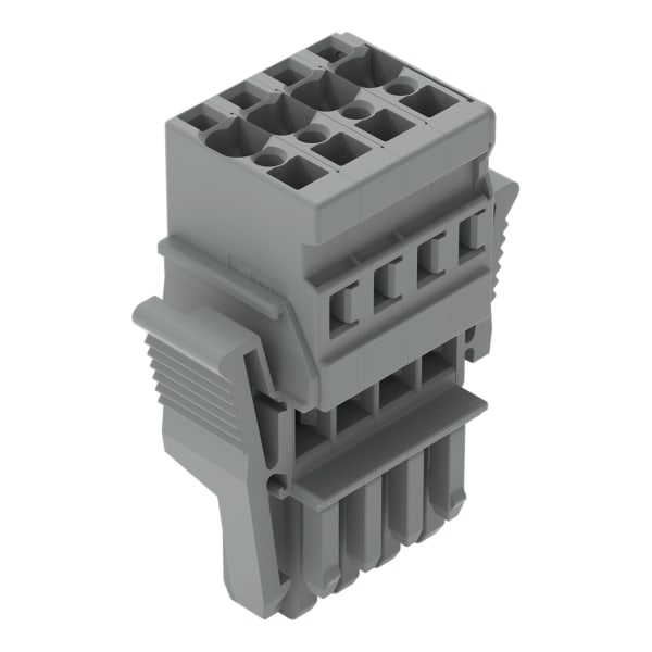 WAGO - 1-Leiter-Federleiste, CAGE CLAMP®, 4mm², grau