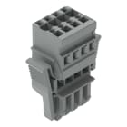 WAGO - 1-Leiter-Federleiste, CAGE CLAMP®, 4mm², grau