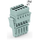 WAGO - 1-Leiter-Federleiste, CAGE CLAMP®, 4mm², grau