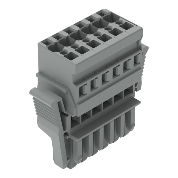 WAGO - 1-Leiter-Federleiste, CAGE CLAMP®, 4mm², grau