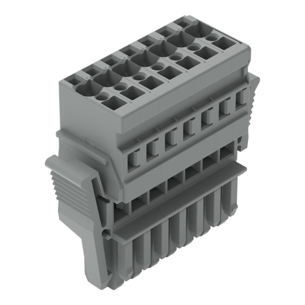 WAGO - 1-Leiter-Federleiste, CAGE CLAMP®, 4mm², grau