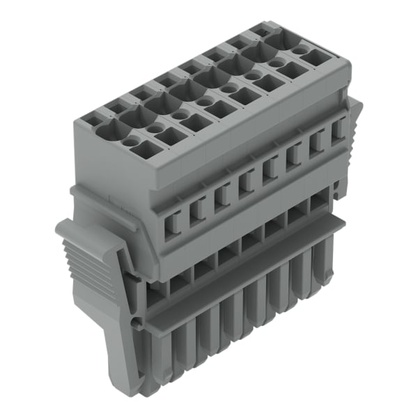 WAGO - 1-Leiter-Federleiste, CAGE CLAMP®, 4mm², grau