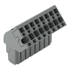 WAGO - 1-Leiter Federleiste, abgewinkelt, CAGE CLAMP®, 4mm², grau