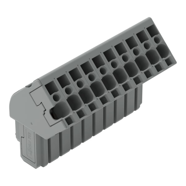 WAGO - 1-Leiter Federleiste, abgewinkelt, CAGE CLAMP®, 4mm², grau