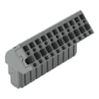 WAGO - 1-Leiter Federleiste, abgewinkelt, CAGE CLAMP®, 4mm², grau