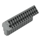 WAGO - 1-Leiter Federleiste, abgewinkelt, CAGE CLAMP®, 4mm², grau