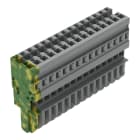 WAGO - 1-Leiter-Federleiste, CAGE CLAMP®, 4mm², grau/grün-gelb