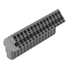 WAGO - 1-Leiter Federleiste, abgewinkelt, CAGE CLAMP®, 4mm², grau