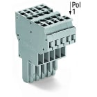 WAGO - 2-Leiter-Federleiste, CAGE CLAMP®, 4mm², grau