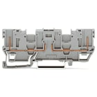 WAGO - 2-Pin-Basisklemme, mit 2-fach-Querbrückung, für Tragschiene 35x15/35x7, 5, grau