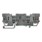 WAGO - 2-Pin-Bauelement-Basisklemme, mit 2-fach-Querbrückung, mit Diode 1N4007, grau