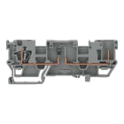 WAGO - 1-Leiter/1-Pin-Bauelement-Basisklemme, mit 2-fach-Querbrückung, mit Diode 1N4007, grau