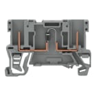 WAGO - 2-Pin-Bauelement-Basisklemme, mit Diode 1N4007, Anode links, grau