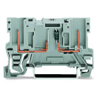 WAGO - 2-Pin-Bauelement-Basisklemme, mit Diode 1N4007, Anode rechts, grau