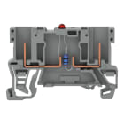 WAGO - 2-Pin-Bauelement-Basisklemme, LED rot, DC24V, grau