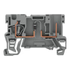 WAGO - 1-Leiter/1-Pin-Bauelement-Basisklemme, mit Diode 1N4007, Anode links, grau
