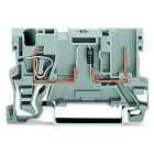 WAGO - 1-Leiter/1-Pin-Bauelement-Basisklemme, mit Diode 1N4007, Anode rechts, grau
