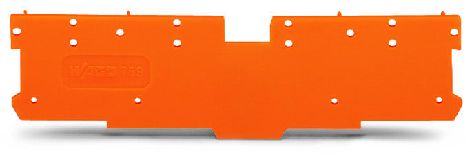 WAGO - Abschluss- und Zwischenplatte, 1, 1mm dick, orange
