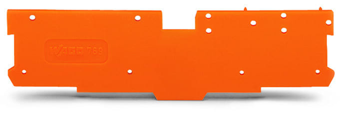WAGO - Abschluss- und Zwischenplatte, 1, 1mm dick, orange