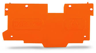 WAGO - Abschluss- und Zwischenplatte, 1, 1mm dick, orange