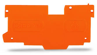 WAGO - Abschluss- und Zwischenplatte, 1, 1mm dick, orange