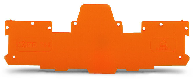WAGO - Trennwand, 1, 1mm dick, überstehend, orange
