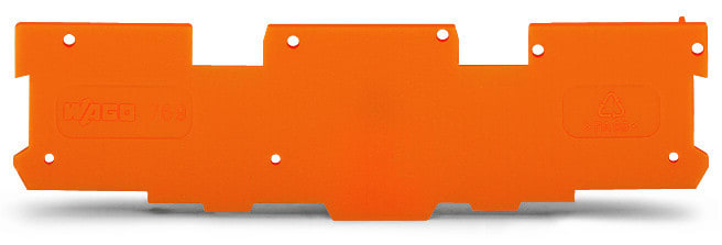 WAGO - Abschluss- und Zwischenplatte, 1, 1mm dick, orange
