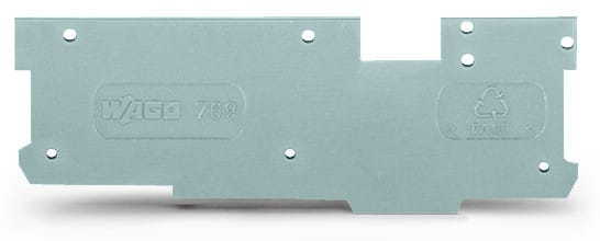 WAGO - Abschluss- und Zwischenplatte, 1, 1mm dick, grau