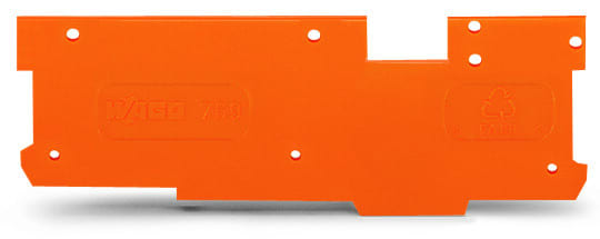 WAGO - Abschluss- und Zwischenplatte, 1, 1mm dick, orange