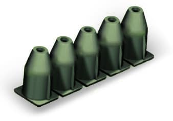WAGO - Isolierungsstopp, 0,75 - 1mm², 5 Stück / Strang, dunkelgrau
