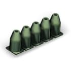 WAGO - Isolierungsstopp, 0,75 - 1mm², 5 Stück / Strang, dunkelgrau