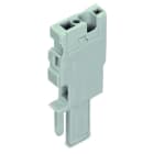 WAGO - 1-Leiter-Federleisten-Anfangsmodul, CAGE CLAMP®, 4mm², grau
