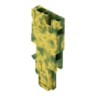 WAGO - 1-Leiter-Federleisten-Anfangsmodul, CAGE CLAMP®, 4mm², grün-gelb