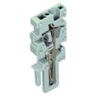 WAGO - 1-Leiter-Federleisten-Mittelmodul, CAGE CLAMP®, 4mm², grau