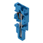 WAGO - 1-Leiter-Federleisten-Mittelmodul, CAGE CLAMP®, 4mm², blau