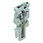 WAGO - 1-Leiter-Federleisten-Endmodul, CAGE CLAMP®, 4mm², grau