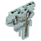 WAGO - 2-Leiter-Federleisten-Endmodul, CAGE CLAMP®, 4mm², grau