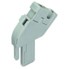 WAGO - 1-Leiter-Federleisten-Anfangsmodul, abgewinkelt, CAGE CLAMP®, 4mm², grau