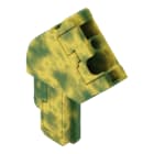 WAGO - 1-Leiter-Federleisten-Anfangsmodul, abgewinkelt, CAGE CLAMP®, 4mm², grün-gelb