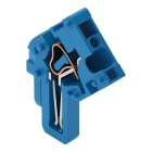 WAGO - 1-Leiter-Federleisten-Mittelmodul, abgewinkelt, CAGE CLAMP®, 4mm², blau