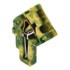WAGO - 1-Leiter-Federleisten-Mittelmodul, abgewinkelt, CAGE CLAMP®, 4mm², grün-gelb