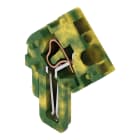 WAGO - 1-Leiter-Federleisten-Endmodul, abgewinkelt, CAGE CLAMP®, 4mm², grün-gelb